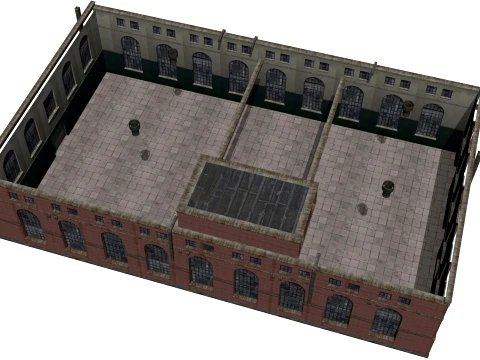 Old brick factory 3D Model
