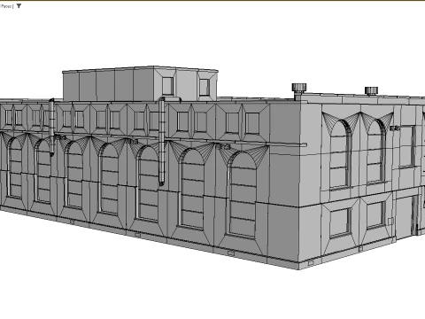 Old brick factory 3D Model