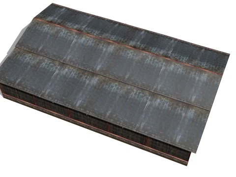 Hangar old rusty 3D Model