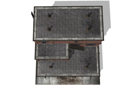 Old brick warehouse 3D Model