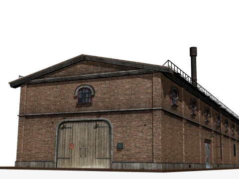 Old brick factory 3D Model