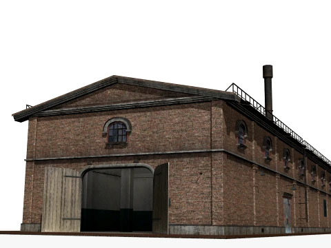 Old brick factory 3D Model