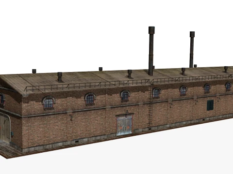 Old brick factory 3D Model