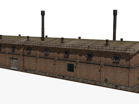 Old brick factory 3D Model