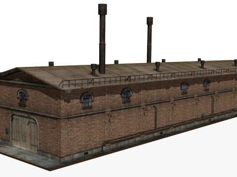 Old brick factory 3D Model