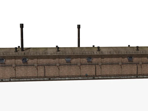 Old brick factory 3D Model