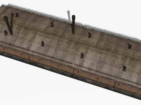 Old brick factory 3D Model