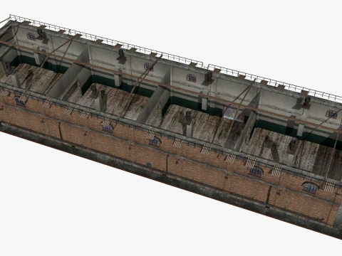 Old brick factory 3D Model