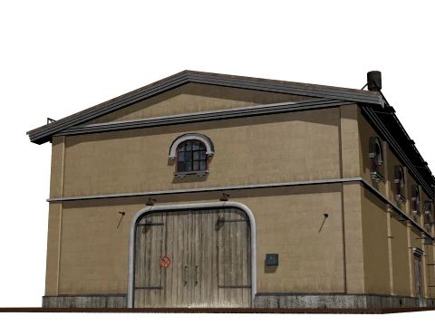 Old brick factory 3D Model