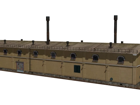 Old brick factory 3D Model