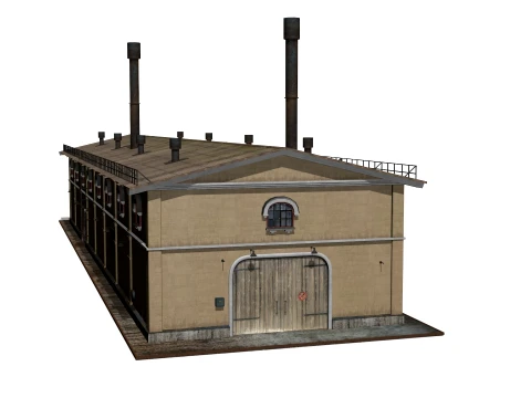 Old brick factory 3D Model