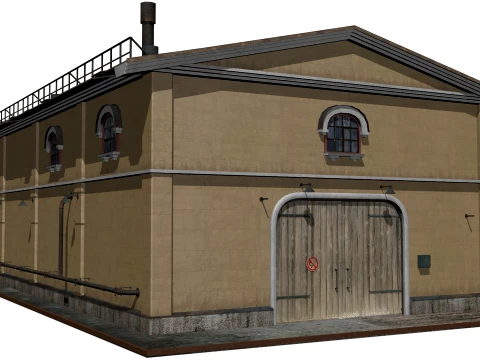 Old brick factory 3D Model