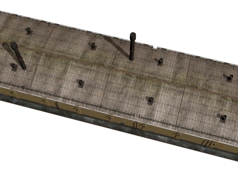 Old brick factory 3D Model
