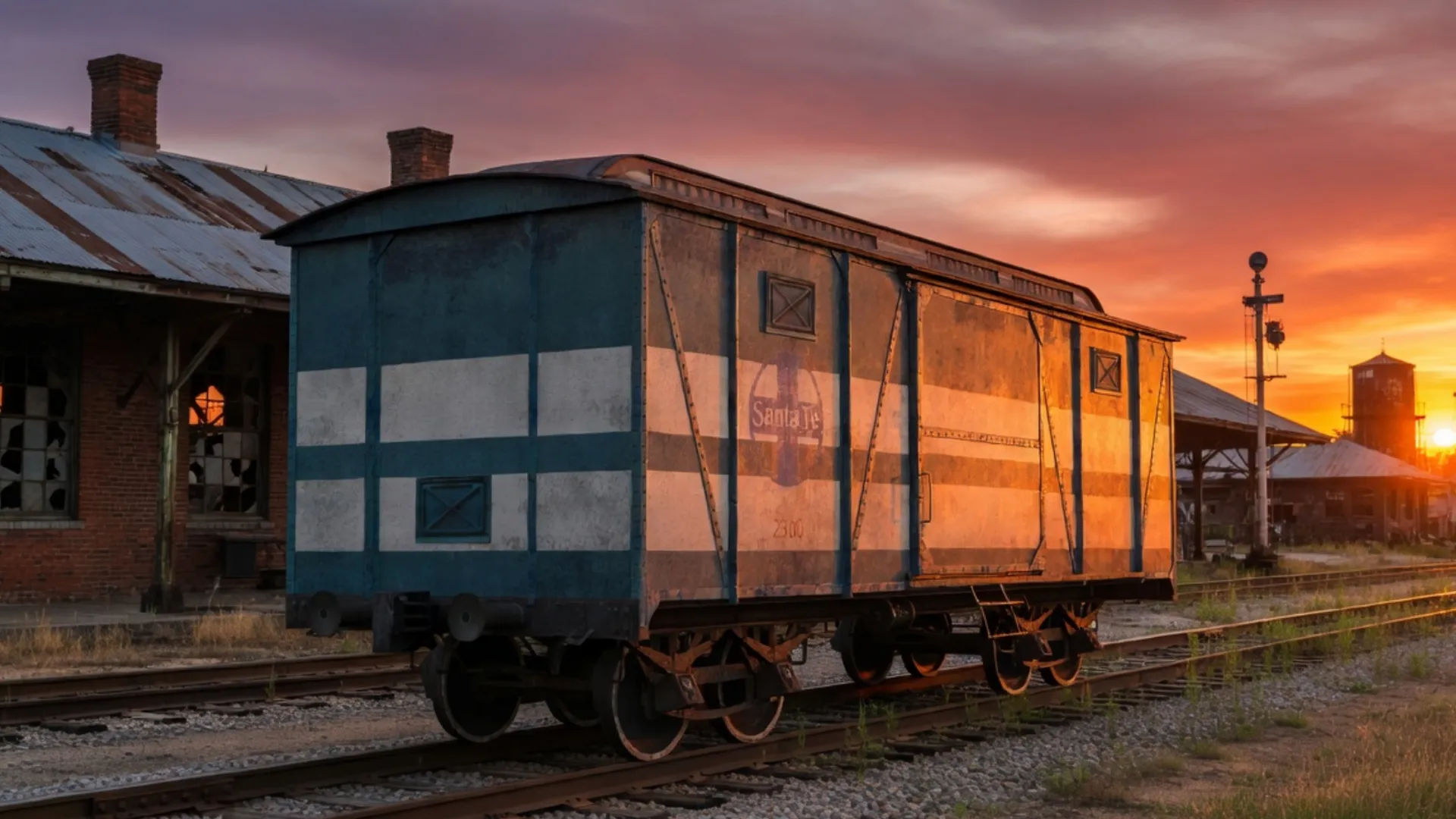 Old railway carriage 3D Model .c4d .max .obj .3ds .fbx .stl .blend 