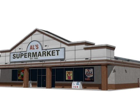 Minimarket 3D Model