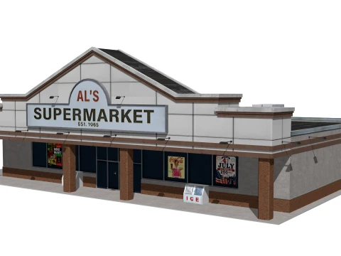 Minimarket 3D Model