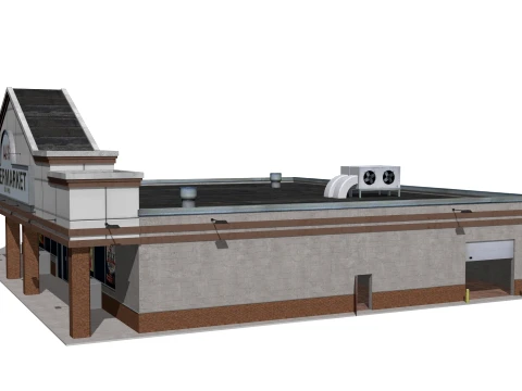 Minimarket 3D Model
