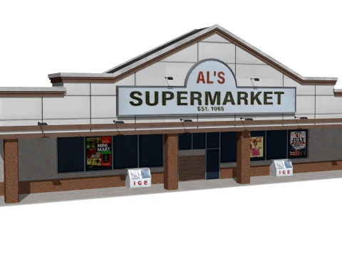 Minimarket 3D Model