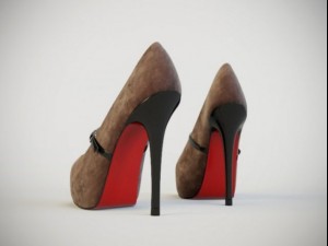 suede shoes 3D Model