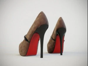 suede shoes 3D Model