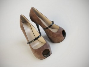 suede shoes 3D Model