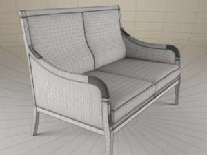 selva 2seat sofa 1321 3D मॉडल
