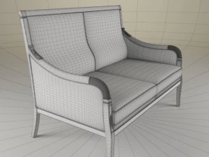 selva 2seat sofa 1321 3D Model