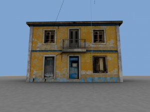 old yellow house 3D Модель