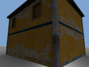 old yellow house 3D Модель