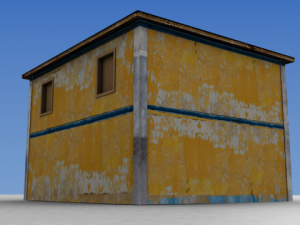 old yellow house 3D Модель