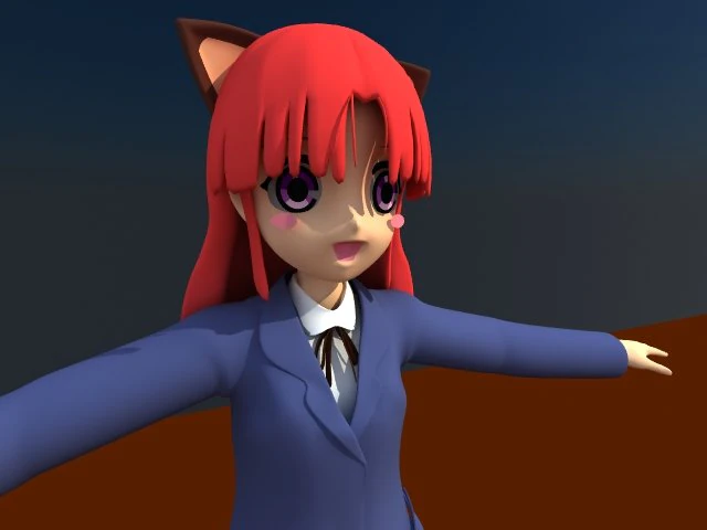 gatita 3D Model .c4d .max .obj .3ds .fbx .stl .blend