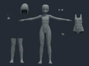 gris 3D Model