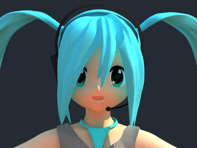 미쿠미쿠 3D 모델 .c4d .max .obj .3ds .fbx .stl .blend 