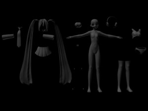 miku miku 3D Model