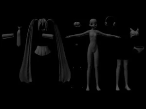 미쿠미쿠 3D 모델