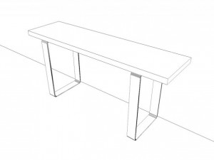 modern design console Modèle 3D