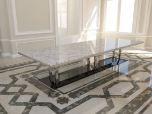 classic design dining table Modelo 3D