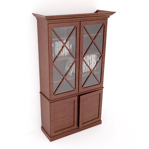 bookcase homes in heaven design 02 3D Model .c4d .max .obj .3ds .fbx .stl .blend 
