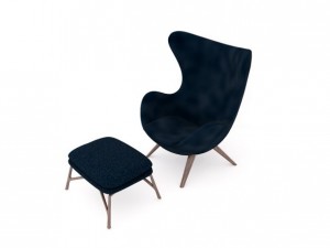 modern highchair  ottoman Modelo 3D