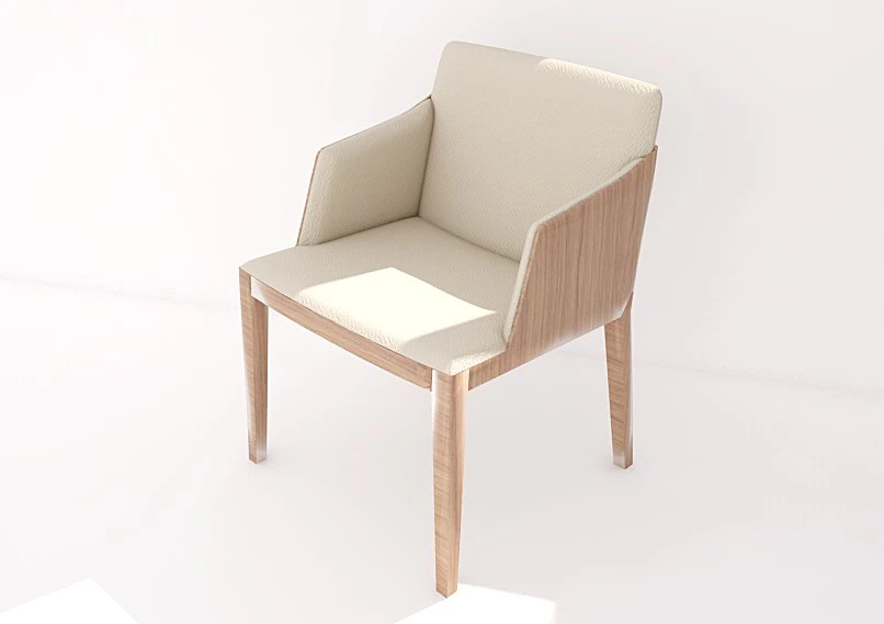 beatrice modern design armchair 3D Model .c4d .max .obj .3ds .fbx .stl .blend