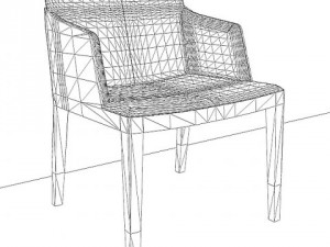 beatrice modern design armchair 3D Model