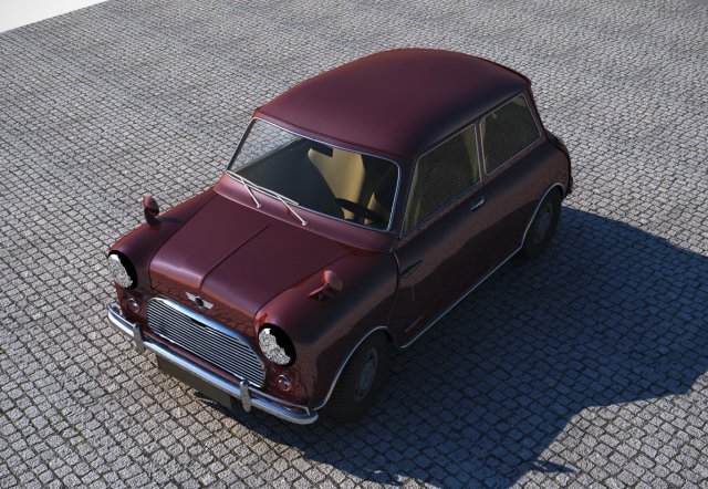mini cooper classic 3D 모델 .c4d .max .obj .3ds .fbx .stl .blend