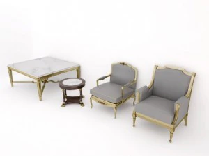 クラシック家具セットコレクション 3Dモデル