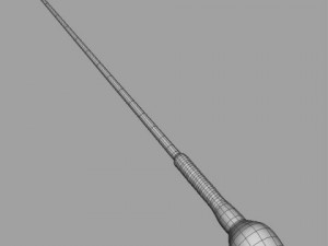 human sperm cell microscope Model 3D