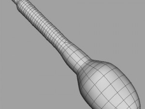 human sperm cell microscope Model 3D