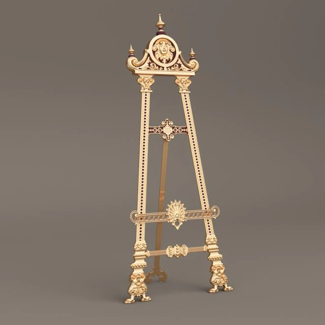 мольберт 3D Модель .c4d .max .obj .3ds .fbx .stl .blend 