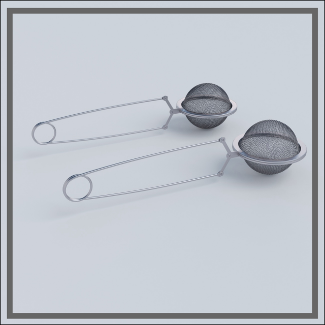 tea strainers 3D Model .c4d .max .obj .3ds .fbx .stl .blend 