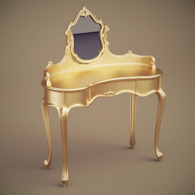 belloni dressing table 2839 il classico Model 3D .c4d .max .obj .3ds .fbx .stl .blend 