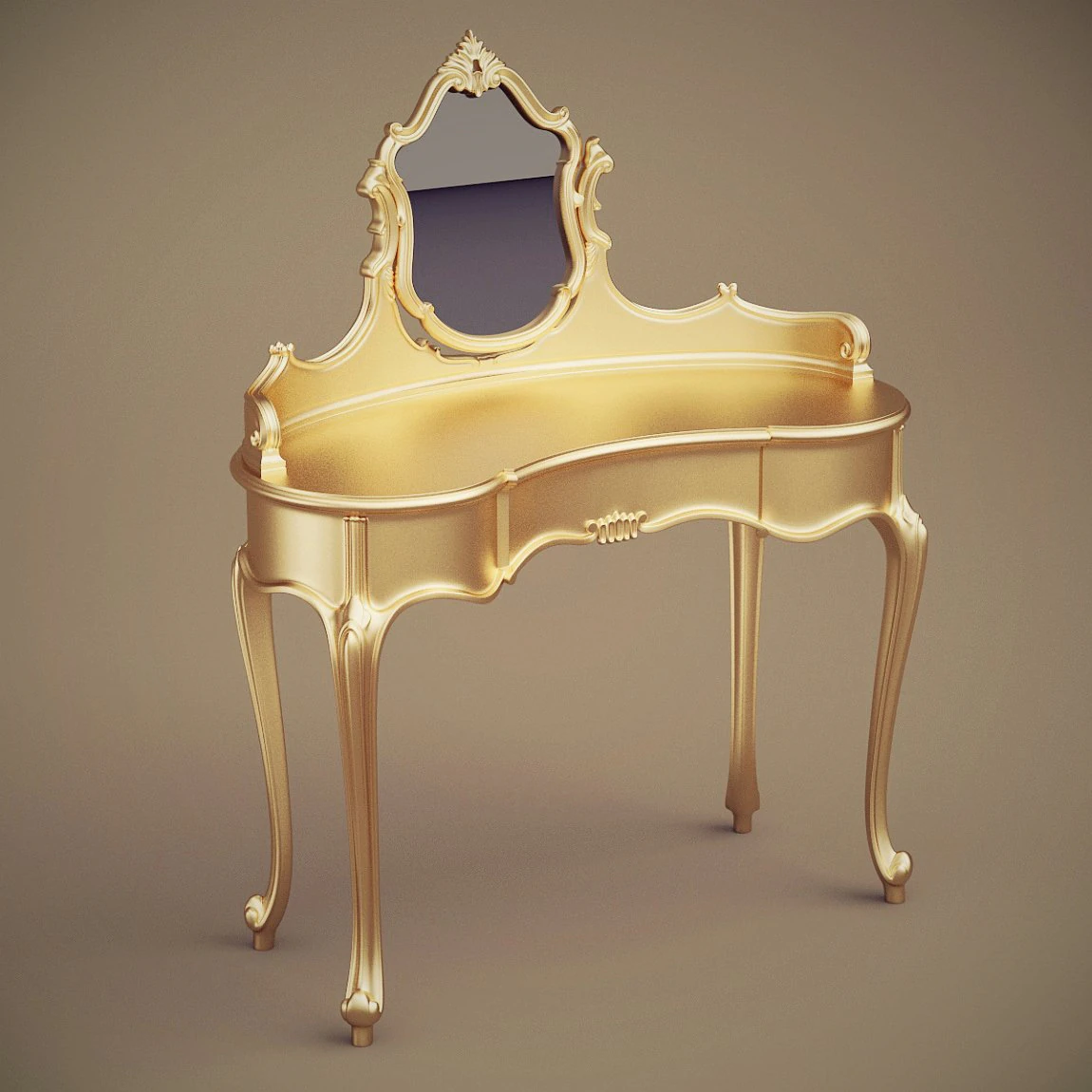 belloni dressing table 2839 il classico 3D Model .c4d .max .obj .3ds .fbx .stl .blend