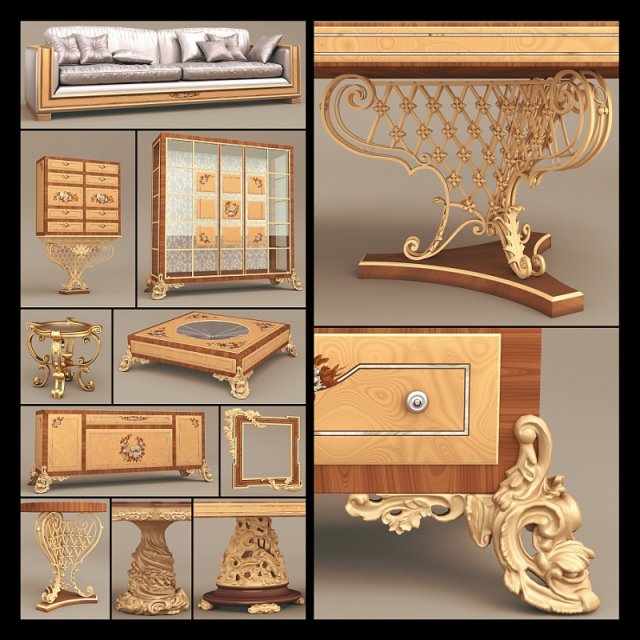 jumbo collection hermes collection 22 items Modello 3D .c4d .max .obj .3ds .fbx .stl .blend 